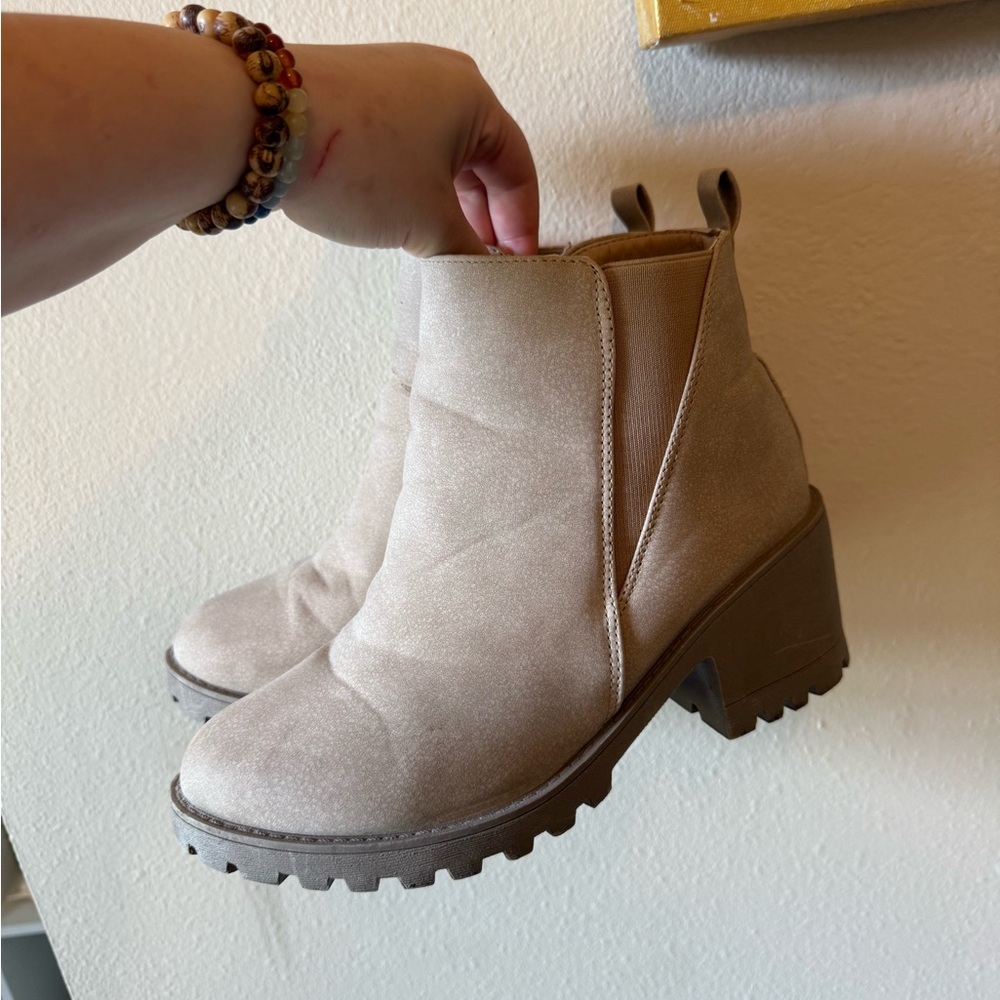 Stylish Beige Ankle Boots for Women